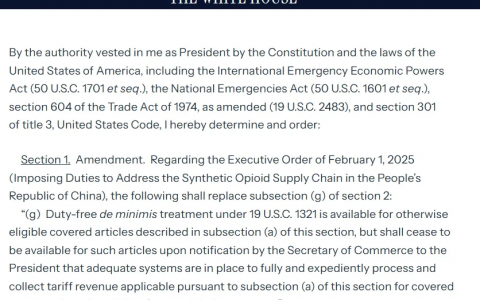 反转！特朗普恢复了800美元以下免税及T86清关