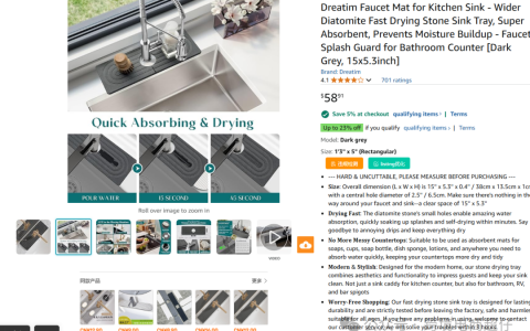 2025.03.12亚马逊选品推荐（仅供参考）：水龙头硅藻硬垫子