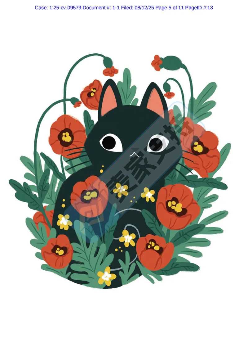 25-cv-09579，keith律所新案速递！花丛中的猫高危！