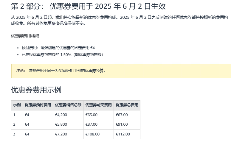 低客单价产品促销成本或减轻？亚马逊2025年6月政策大调整：秒杀费用调整、优惠券计费改革