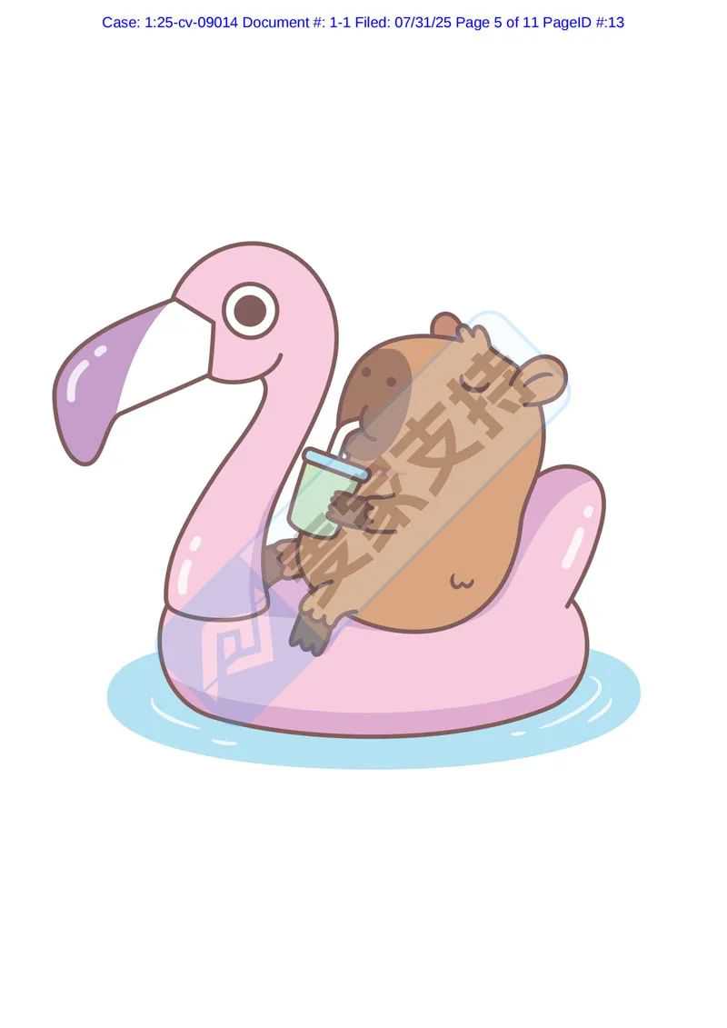 25-cv-09014，keith新案速递！萌版珍珠奶茶版权歘欻欻维权，当心TRO冻结！